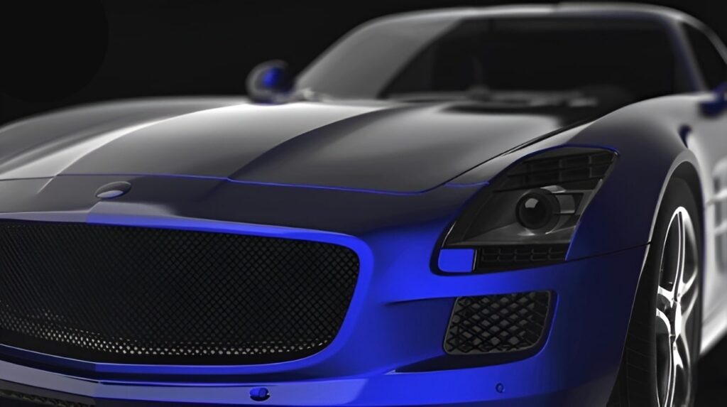 Midnight Blue Car Paint