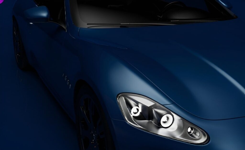 midnight blue metallic paint